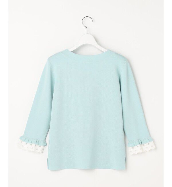 ANY SIS「【好印象ブライトニット】レースポイント プルオーバー」|ニット・セーター|