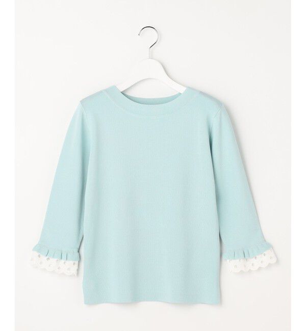 ANY SIS「【好印象ブライトニット】レースポイント プルオーバー」|ニット・セーター|