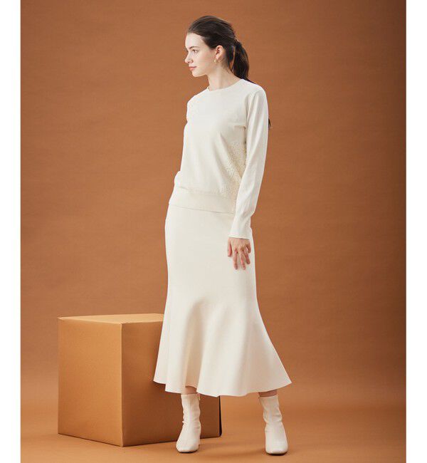 BEIGE,「WILLOW / ニットスカート」|スカート|