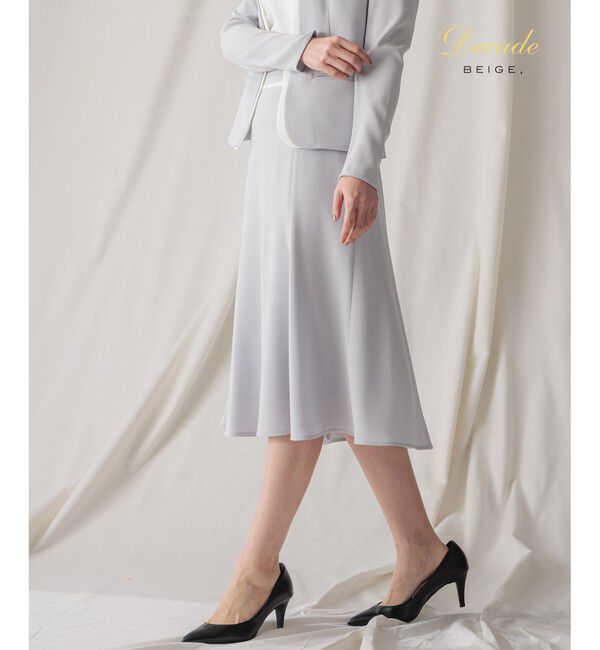 BEIGE,「CINDY / フレアスカート」|スカート|Ice blue &times; White