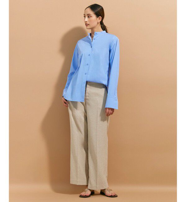 BEIGE,「ALBERT / バンドカラーシャツ」|シャツ・ブラウス|