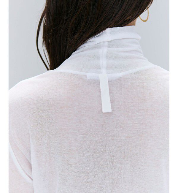 BEIGE,「【洗える】SORE / シアーコットンハイネックカットソー」|Tシャツ・カットソー|