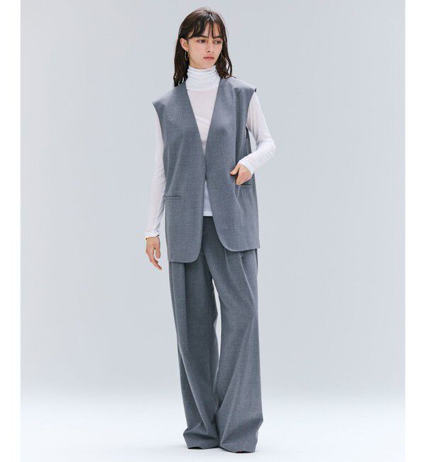 BEIGE,「【洗える】SORE / シアーコットンハイネックカットソー」|Tシャツ・カットソー|