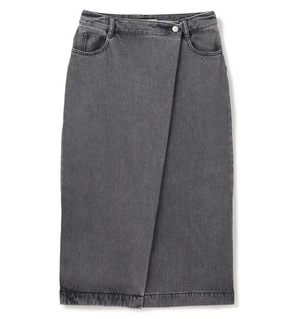 BEIGE,「【洗える・VERY 6月号掲載】FICUS / デニムラップスカート」|スカート|