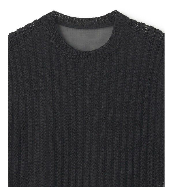 BEIGE,「【洗える】ALOE / コットンメッシュオーガンジーノースリーブニット」|ニット・セーター|