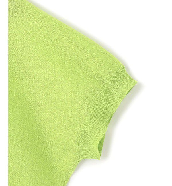 BEIGE,「【洗える・Oggi 7月号掲載】LUPINUS / リネン混半袖プルオーバーギャザーニット」|ニット・セーター|