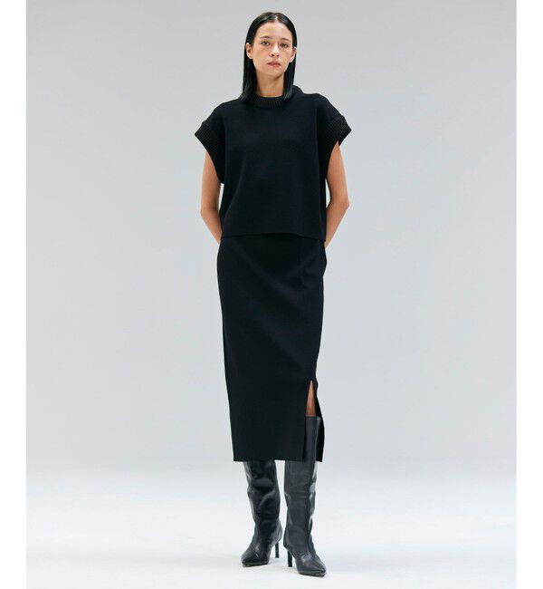 BEIGE,「【洗える】LAURA / ドライタッチIラインニットスカート」|スカート|