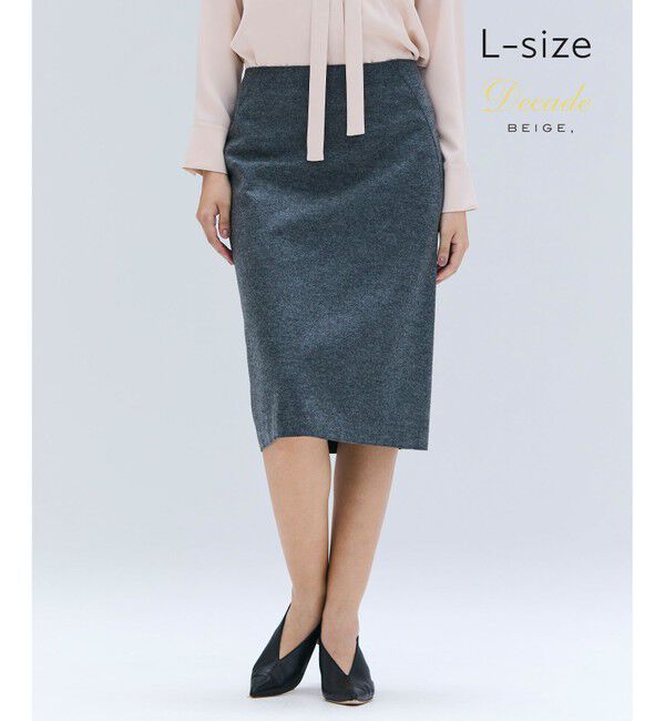 BEIGE,「【Lsize・セットアップ対応】CORBY / ウールタイトスカート」|スカート|C.Gray