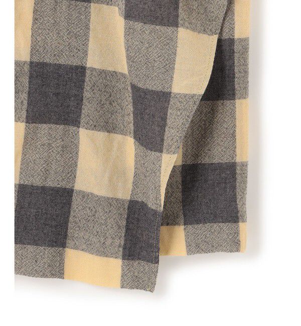 BEIGE,「HOBBS / フェイクレザーポケットウールチェックラップスカート」|スカート|