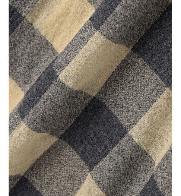 BEIGE,「HOBBS / フェイクレザーポケットウールチェックラップスカート」|スカート|