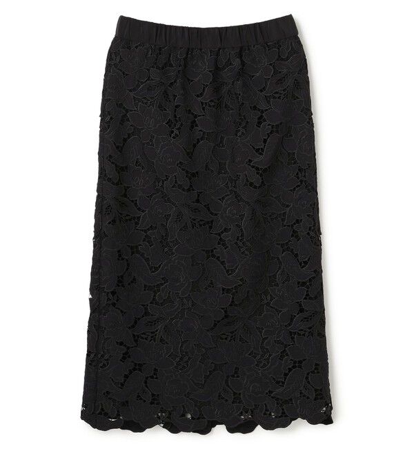 BEIGE,「CITRINE / エンブロイダリーレースイージースカート」|スカート|