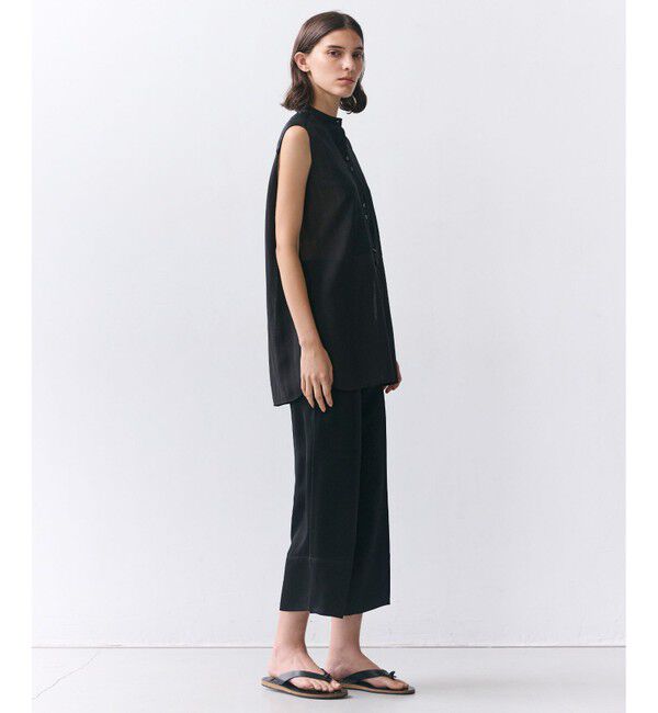 BEIGE,「CASSITER / リネンブレンド サテンクロップドパンツ 」|その他|