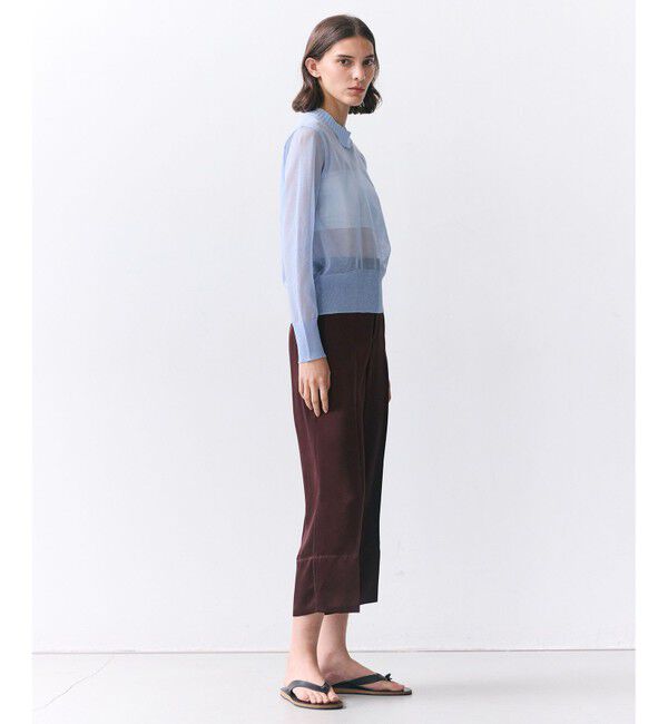 BEIGE,「CASSITER / リネンブレンド サテンクロップドパンツ 」|その他|