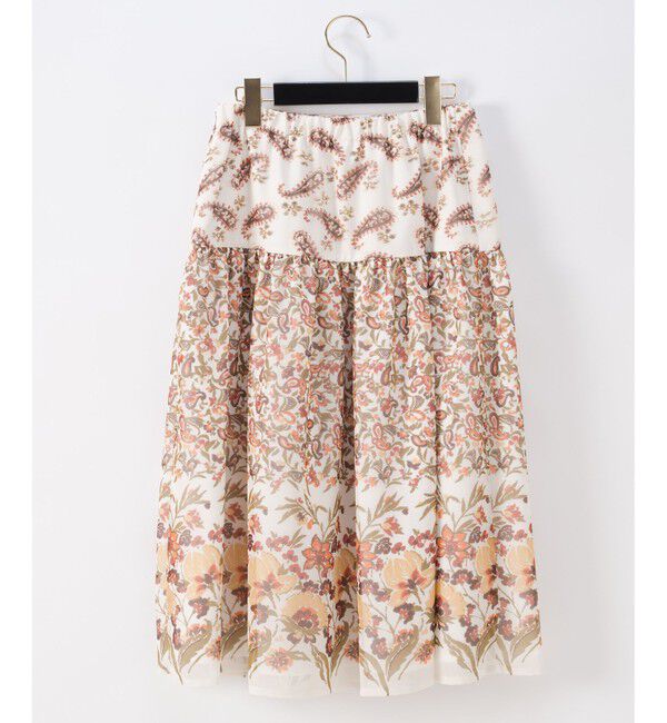 GRACE CONTINENTAL「ペイズリーコンビスカート」|スカート|