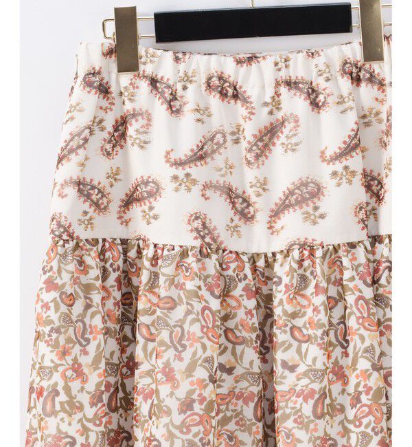 GRACE CONTINENTAL「ペイズリーコンビスカート」|スカート|