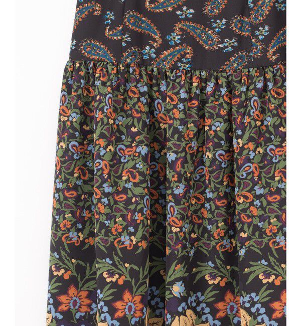 GRACE CONTINENTAL「ペイズリーコンビスカート」|スカート|