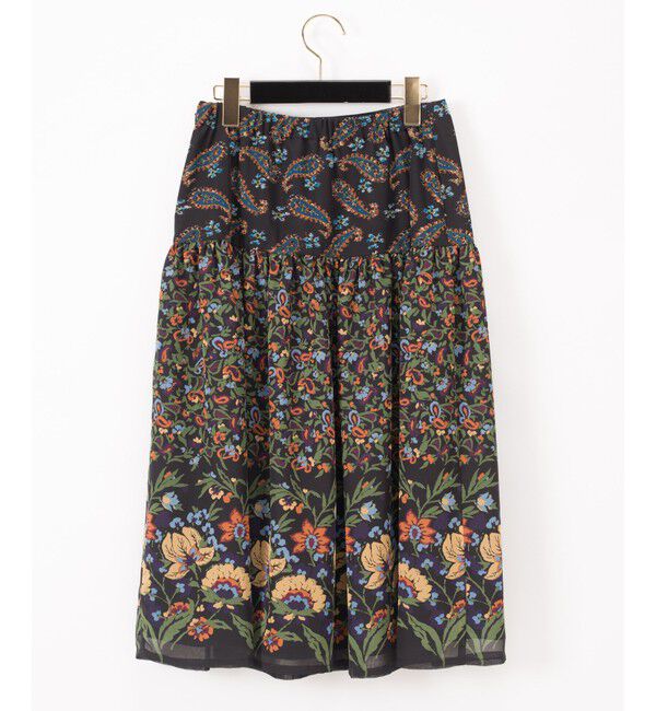 GRACE CONTINENTAL「ペイズリーコンビスカート」|スカート|