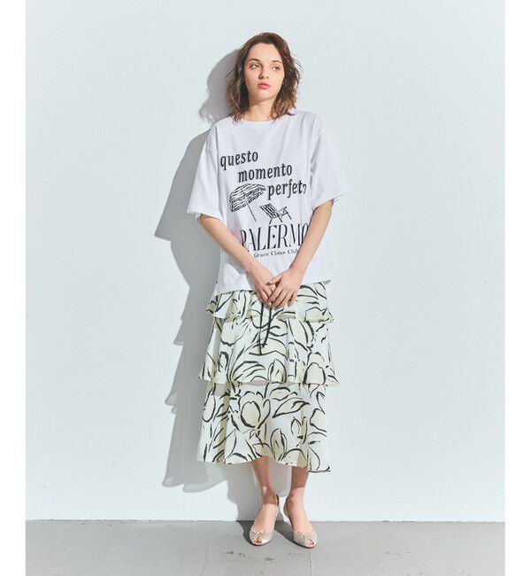 Grace Class「プリントレイヤードスカート」|スカート|