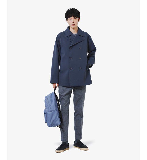 LACOSTE「3レイヤー鹿の子Pコート」|ピーコート|