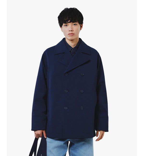 LACOSTE「3レイヤー鹿の子Pコート」|ピーコート|