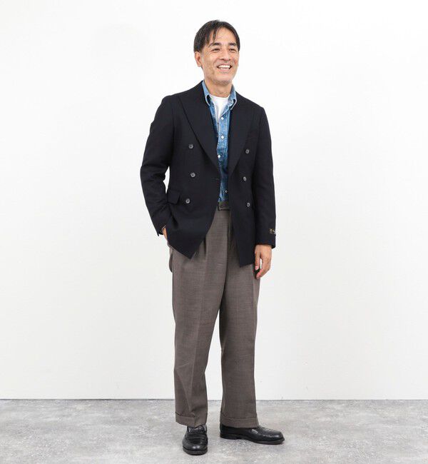 NOLLEY'S goodman「《ビジカジ対応》尾州 WOOL W JACKET 25AW」|テーラードジャケット|