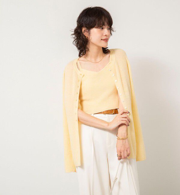 NOLLEY'S sophi「《手洗い可能》モヘヤ混片畦ビスチェ」|ニット・セーター|