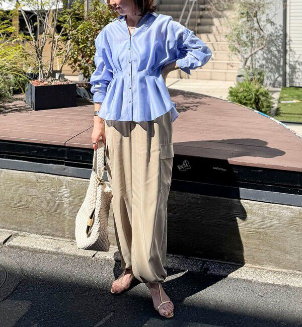 NOLLEY'S「ウォッシャブルパール釦スキッパータックブラウス」|シャツ・ブラウス|