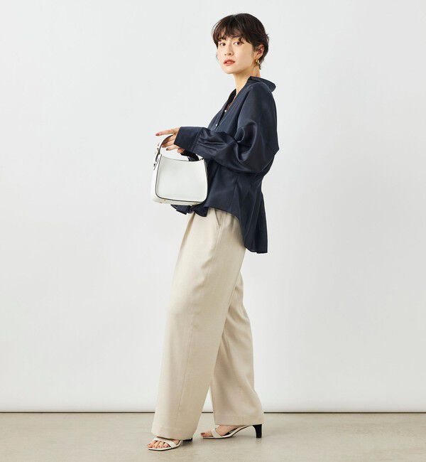 NOLLEY'S「ウォッシャブルパール釦スキッパータックブラウス」|シャツ・ブラウス|