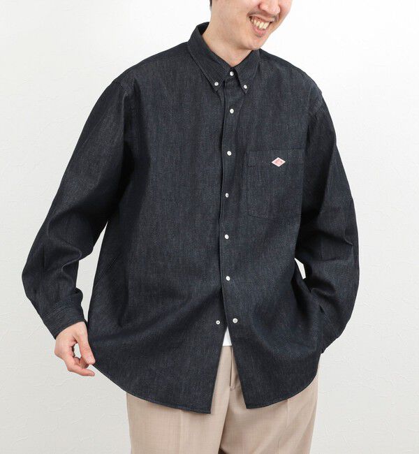 NOLLEY'S goodman「【DANTON/ダントン】DT-B0293DUG DOT BUTTON B.D. SHIRT LS 26SS」|シャツ・ブラウス|インディゴブルー