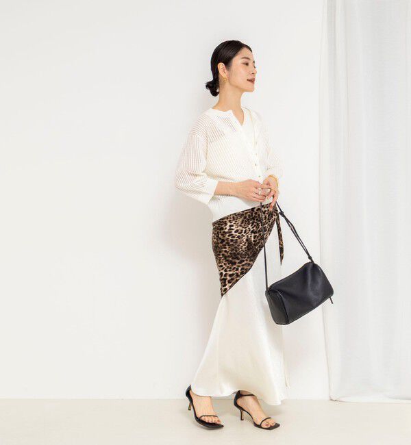 NOLLEY'S「《手洗い可能》メッシュスパンコール6分袖カーディガン」|カーディガン|