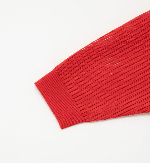 NOLLEY'S「《手洗い可能》メッシュスパンコール6分袖カーディガン」|カーディガン|