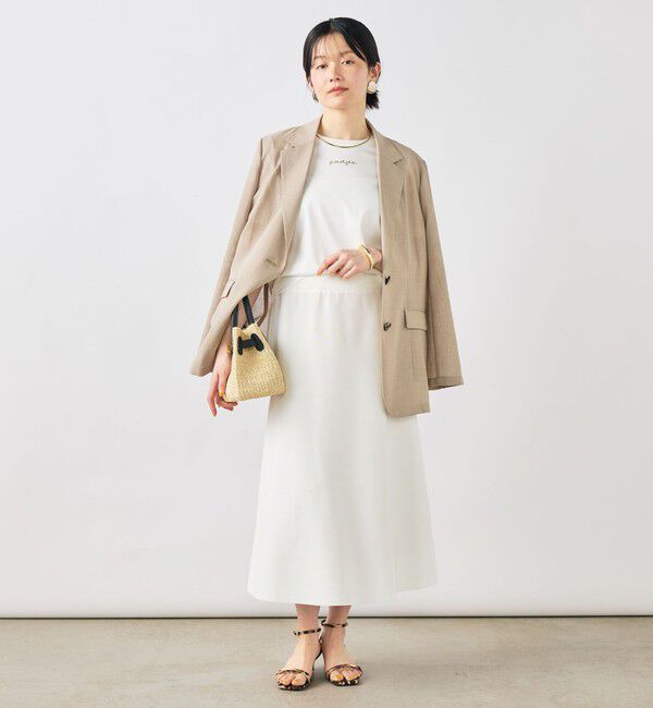 NOLLEY'S sophi「《手洗い可能/セットアップ対応》Aラインニットスカート」|台形|