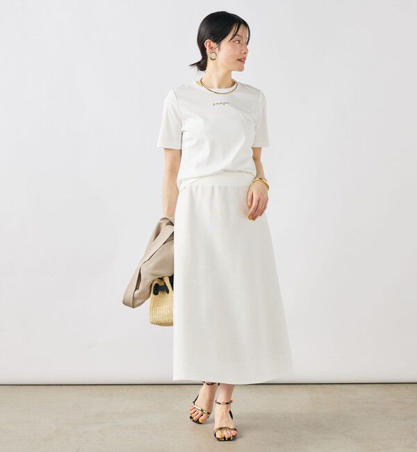 NOLLEY'S sophi「《手洗い可能/セットアップ対応》Aラインニットスカート」|台形|