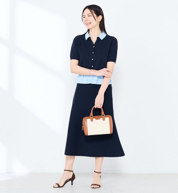 NOLLEY'S sophi「《手洗い可能/セットアップ対応》Aラインニットスカート」|台形|