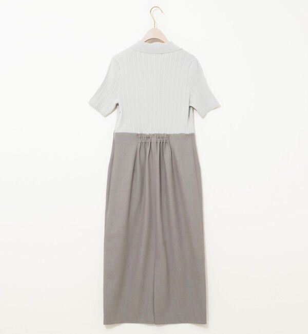 NOLLEY'S sophi「ウォッシャブルポロニットタイトスカートドッキングワンピース」|ワンピース|
