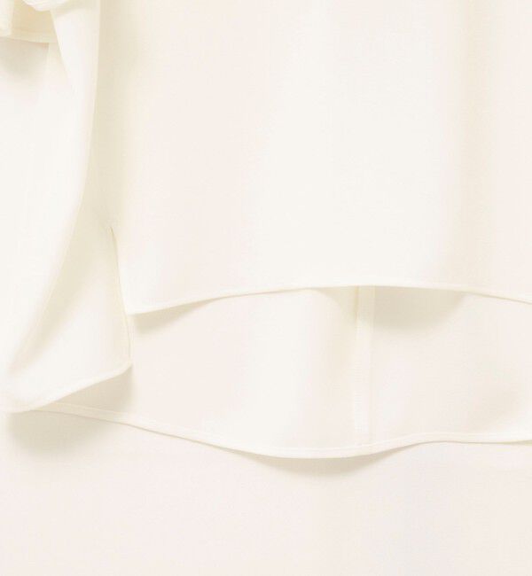 NOLLEY'S「【WEB限定】ウォッシャブルストレッチジョーゼットラッフル袖ブラウス」|シャツ・ブラウス|