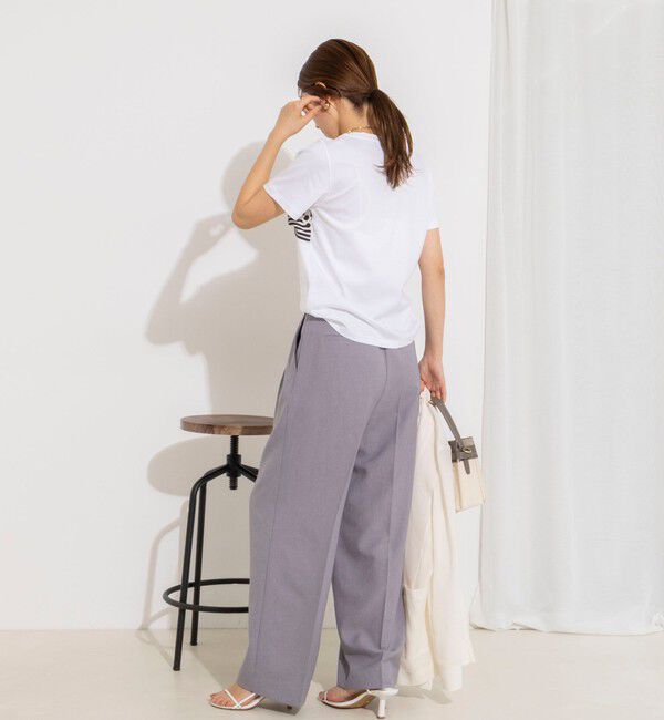 NOLLEY'S「ウォッシャブルスカーフTシャツ」|Tシャツ・カットソー|