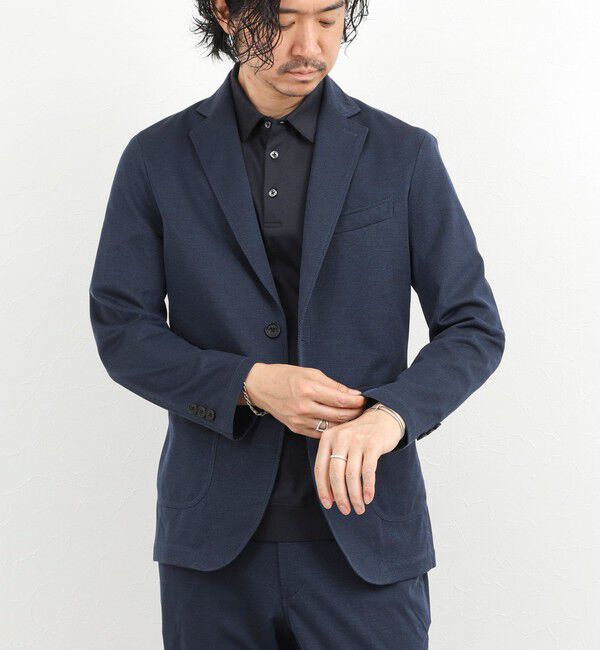 NOLLEY'S goodman「《ビジカジ/セットアップ対応》強撚バスケット イージージャケット 26SS」|テーラードジャケット|