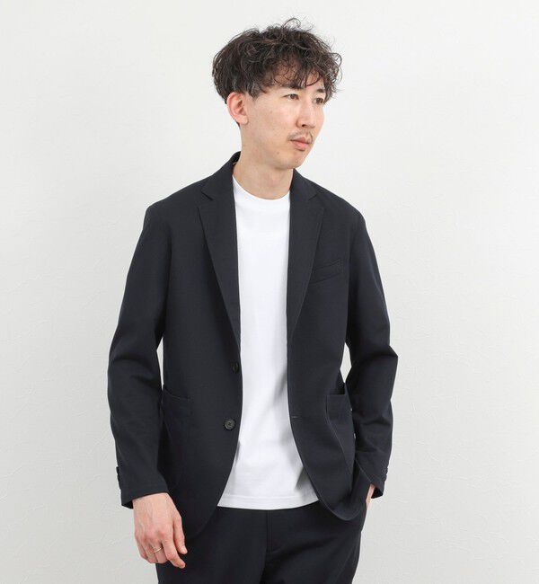 NOLLEY'S goodman「《ビジカジ/セットアップ対応》強撚バスケット イージージャケット 26SS」|テーラードジャケット|