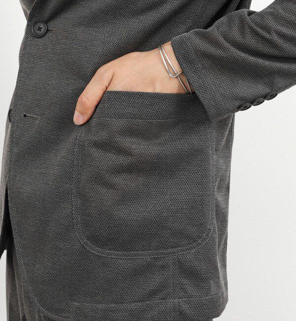 NOLLEY'S goodman「《ビジカジ/セットアップ対応》強撚バスケット イージージャケット 26SS」|テーラードジャケット|