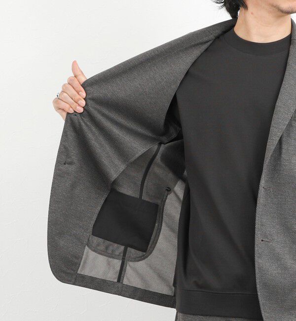 NOLLEY'S goodman「《ビジカジ/セットアップ対応》強撚バスケット イージージャケット 26SS」|テーラードジャケット|