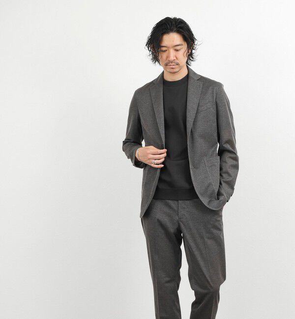 NOLLEY'S goodman「《ビジカジ/セットアップ対応》強撚バスケット イージージャケット 26SS」|テーラードジャケット|