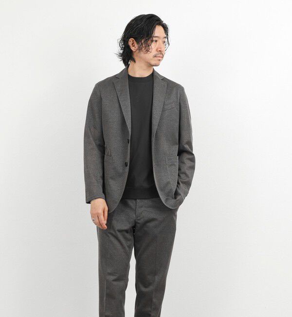 NOLLEY'S goodman「《ビジカジ/セットアップ対応》強撚バスケット イージージャケット 26SS」|テーラードジャケット|