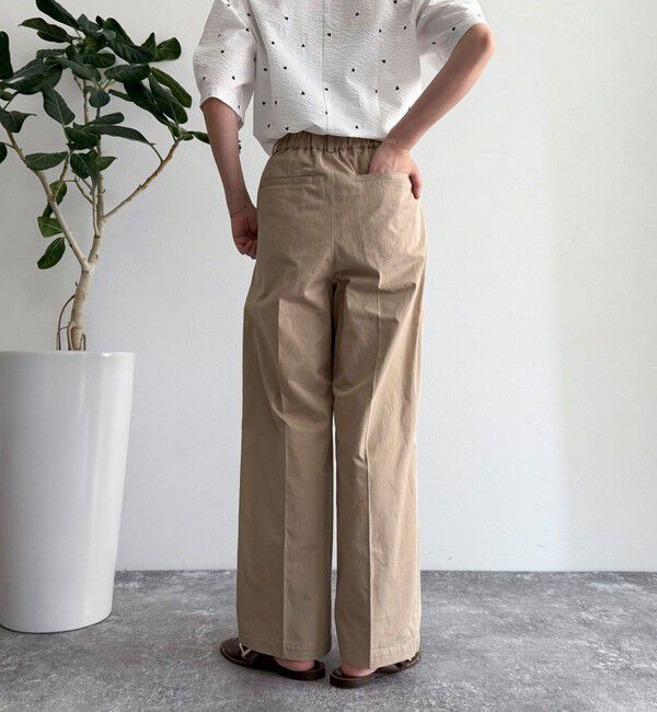 fredy emue「【低身長サイズ34有り】チノタックパンツ」|チノ|