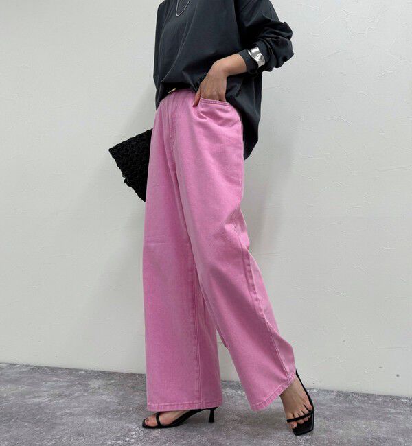 fredy emue「ブリーチデニム５ポケイージーパンツ」|デニム|