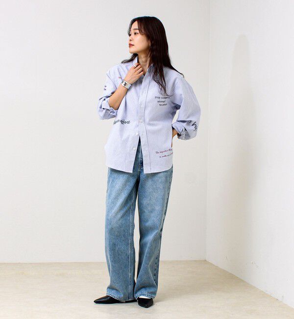 GLOSTER「【気分を上げるフレーズ】ポジティブメッセージシャツ パート2」|シャツ・ブラウス|