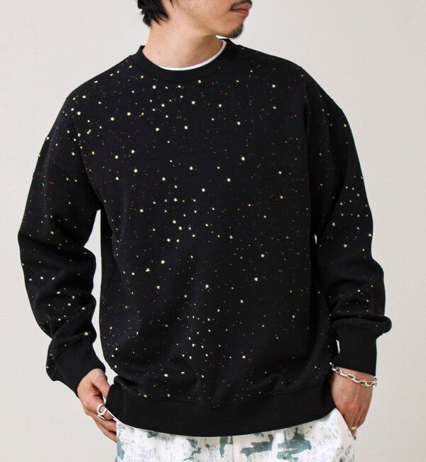 GLOSTER「星穴ネップボンディング クルーネックスウェット」|スウェット・ジャージ|