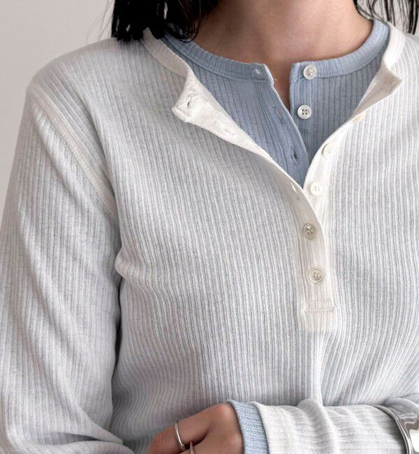 fredy emue「シアーテレコヘンリーネックプルオーバー」|Tシャツ・カットソー|