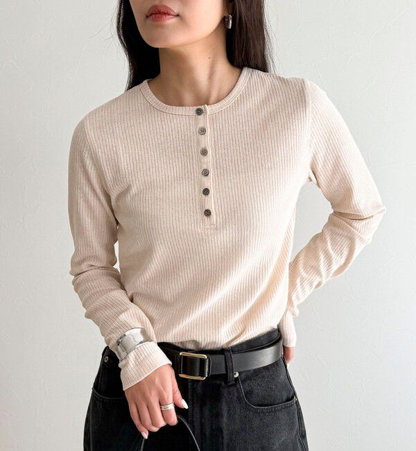 fredy emue「シアーテレコヘンリーネックプルオーバー」|Tシャツ・カットソー|