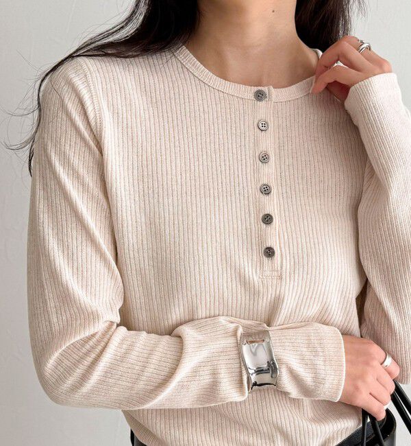 fredy emue「シアーテレコヘンリーネックプルオーバー」|Tシャツ・カットソー|